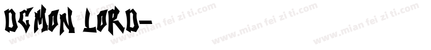 dcmon lord字体转换